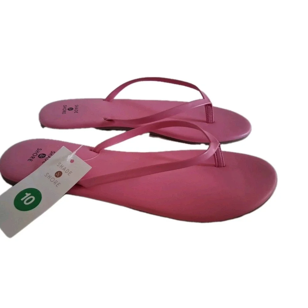 Shade & Shore Cali Pink Flip Flop Sandals Women Size‎ 10 NEW With Tags - Picture 5 of 6